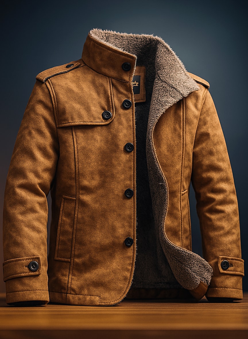 Men's Leather Jacket - Voloma