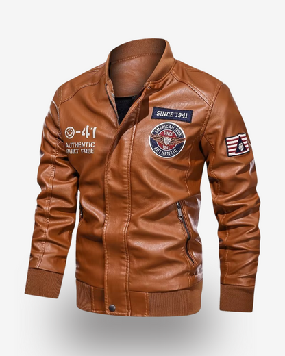 Men's Leather Jacket - Esrange