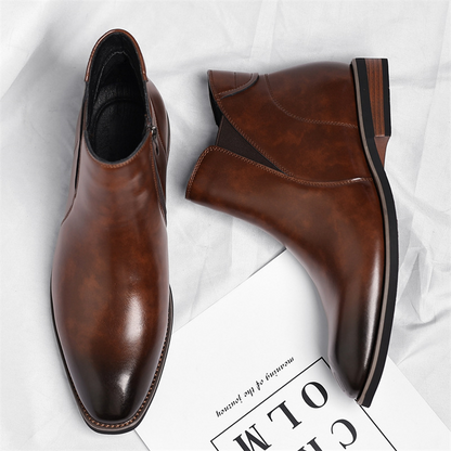 Cristiano Faux Leather Chelsea Boots