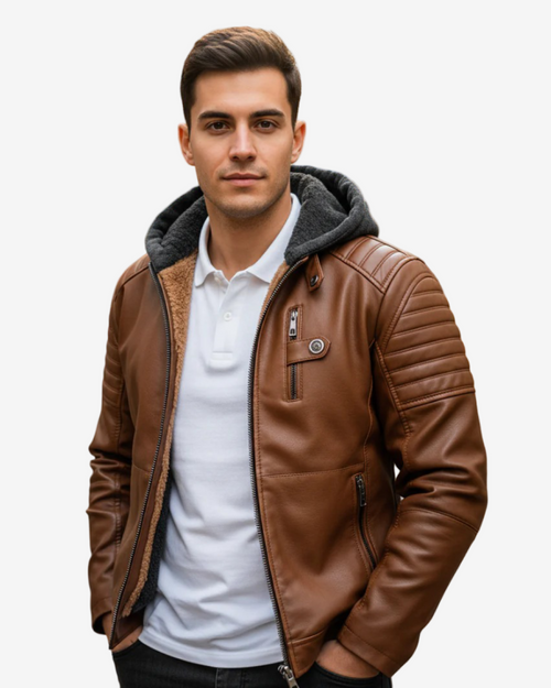 Men's Leather Jacket - Riga
