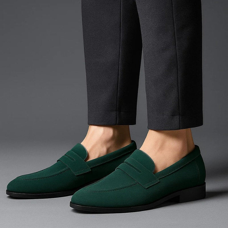 Marco Suede Penny Loafers
