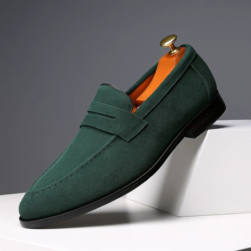 Marco Suede Penny Loafers